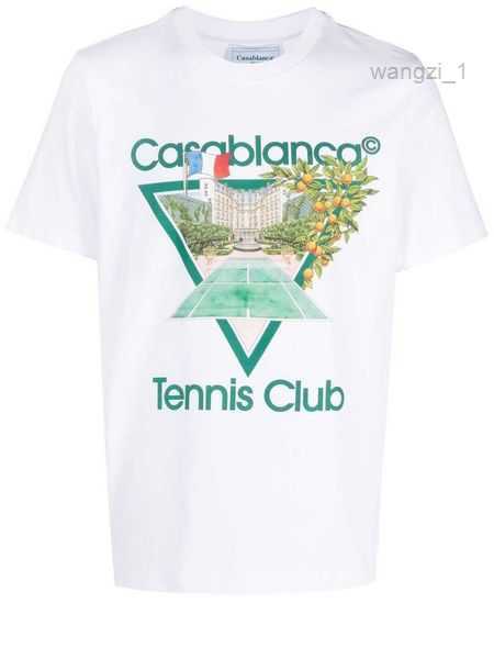 

Csablanca 23ss Casa Way t Shirt Tennis Racket Bouquet Letter Print Tees Casual Round Neck Men and Women Short Sleeved Tshirt7674558 10 AH0D, 05