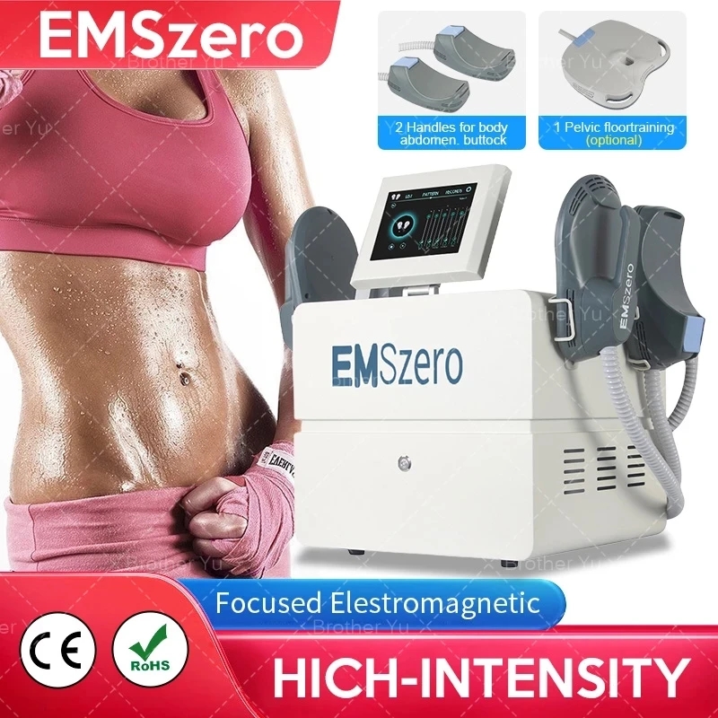 

RF Equipmen Emszero Nova EMS 6000W Neo 14 Tesla Hi-emt Muscle Sculpt Machine with 4 Handles and Pelvic Stimulation Pad Optional 2023