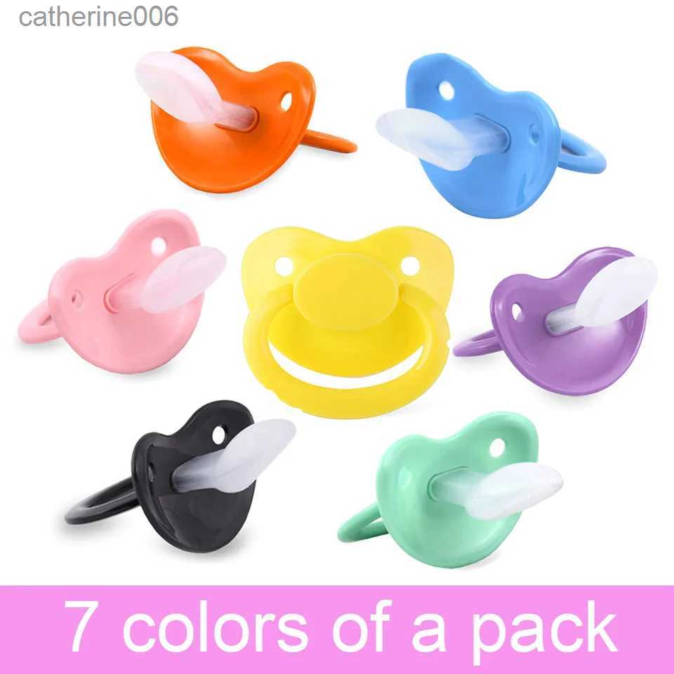 Pacifiers# 7 Color Ddlg Baby Girl Classic Custom Plus Size Silicone Adult Pacifier Little Space Daddys Girl Adult Baby Boy PacifierL231104-image-917927278