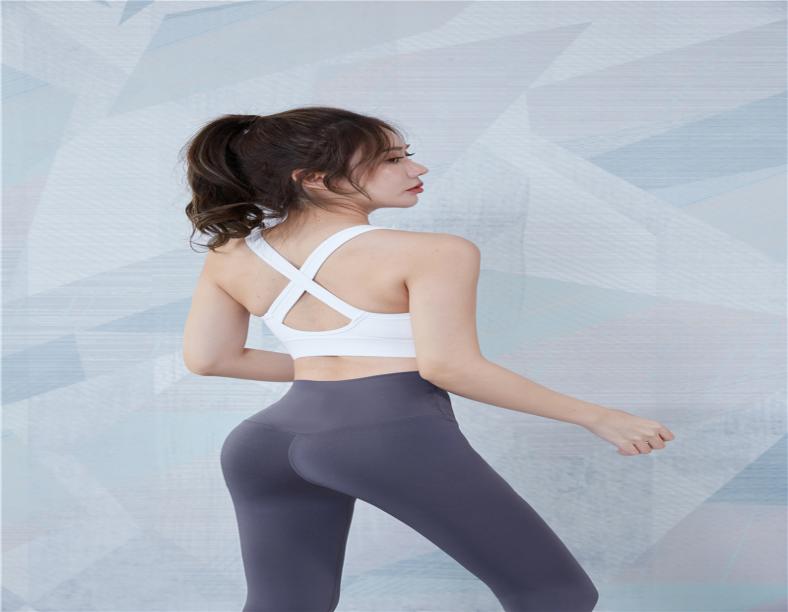 

FBF201201 Yoga Outfits White Women sports bra vest Front zipper Running Exercise Gym Shirts8276344