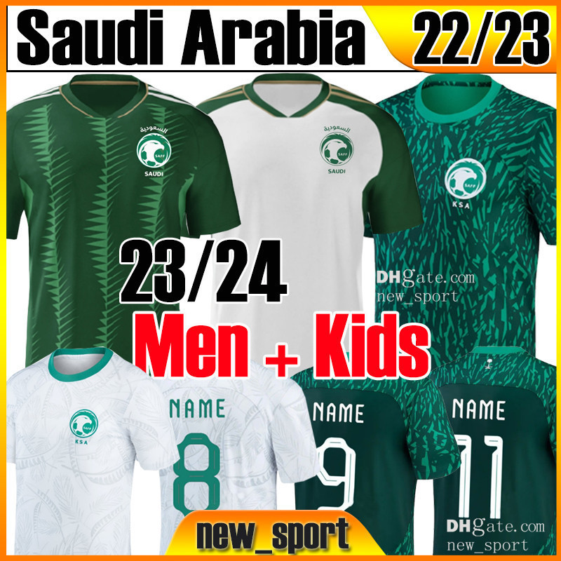 

23 24 SAUDI ARABIA Soccer Jerseys Salem Al-Dawsari Fahad Al Muwallad Salman Al-Faraj 2023 2024 Short sleeve Firas Al-Buraikan Sami Al-Najei Football shirt Men S-XXL, 23 24 home kit