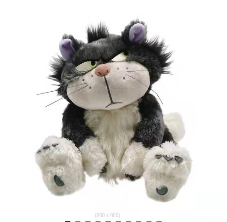 

28 cm Lucifer stuffed toys cute funny cat dolls Girls Toys Stuffed Animals Movies TV, Dark gray