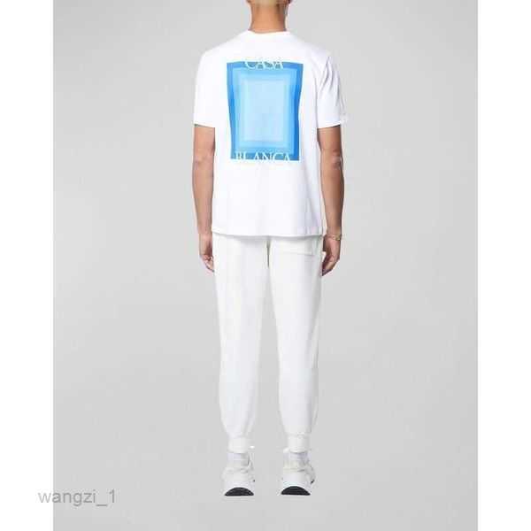 

Csablanca 23ss Casa Way t Shirt Tennis Racket Bouquet Letter Print Tees Casual Round Neck Men and Women Short Sleeved Tshirt5146919 11 YYGB