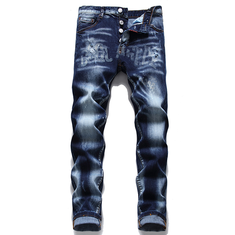 

black Mens jeans man pants designer skinny stickers light wash ripped motorcycle rock revival joggers true religions men RPBQ, 11