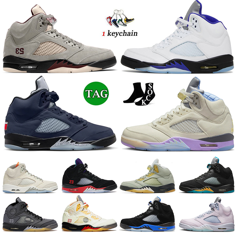 

Jumpman 5s sneakers basketball shoes for men women 5 retos a ma maniere georgetown unc off sail muslin oreo what the white concord jordens og trainers big size 13, D15 ice blue 40-47