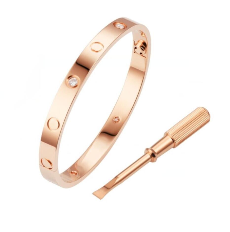 

Luxury Steel Bangle Designer Bracelets Luxury Jewelry Women Bangle Screw Bracelet Classic Titanium Steel Diamonds Bracelet couple Fashion Bracelet Jewelry