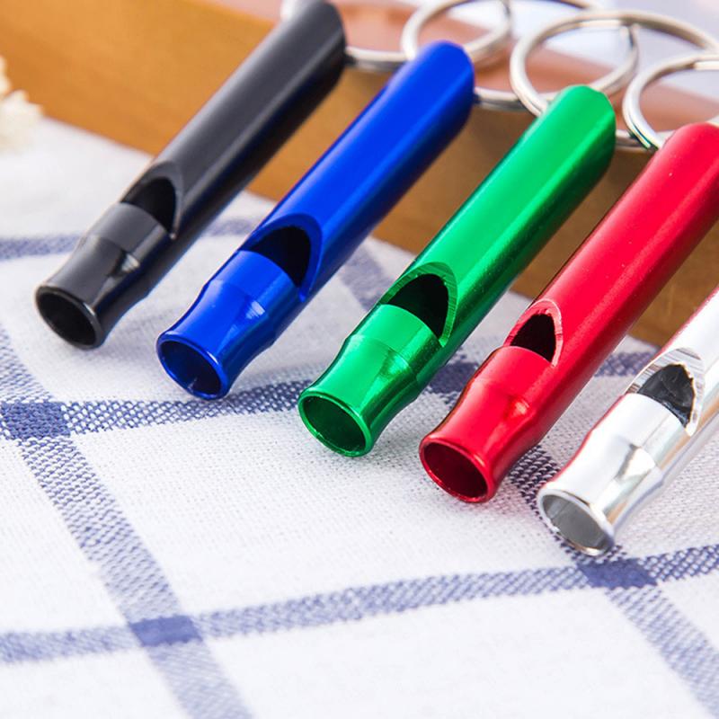 

Outdoor Gadgets Outdoor Metal Multifunction Whistle Pendant With Keychain Keyring For Outdoor Survival Emergency Mini Size whistles Team Gifts