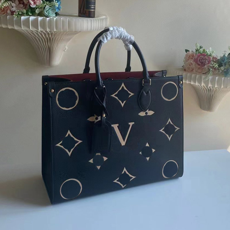 

Designer shopping tote bags Fashion Women Handbag Luxury Work shopping or weekend outing Double handle lady crossbody bag for multiple carrying methods cowhide, Black