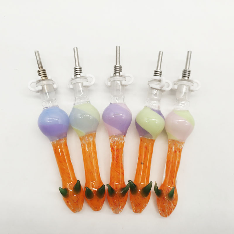 

DPGHS111 Glass Smoking 3.9 inch NC Kit with 10mm stainless tip and 10mm plastic clip