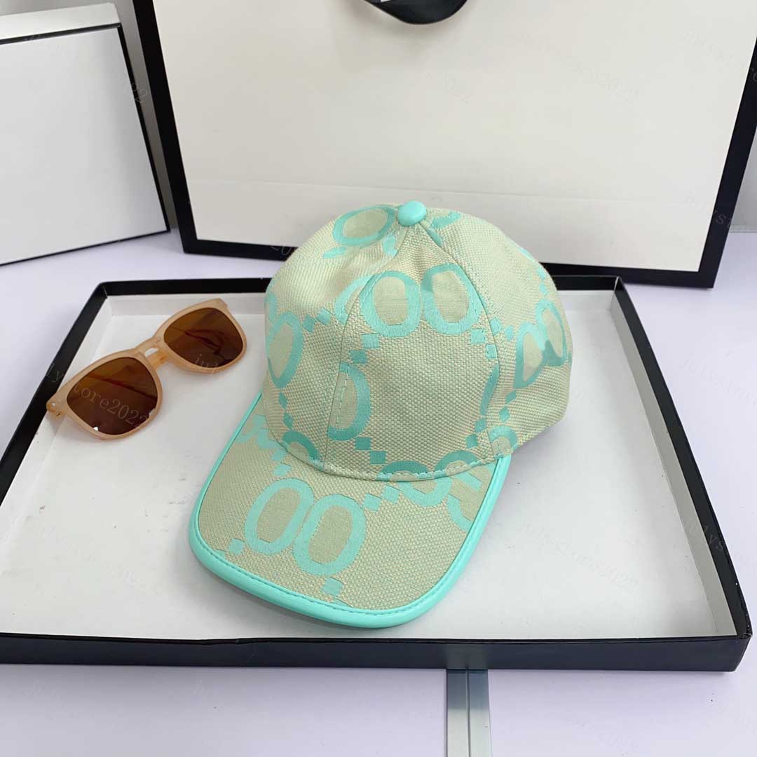 

Luxurys Desingers Baseball Cap Casquette Jumbo G Hats and Caps for Mens Women Manempty Embroidery SunHats Fashion Leisure Design Fitted Hat Green Pink, Khaki