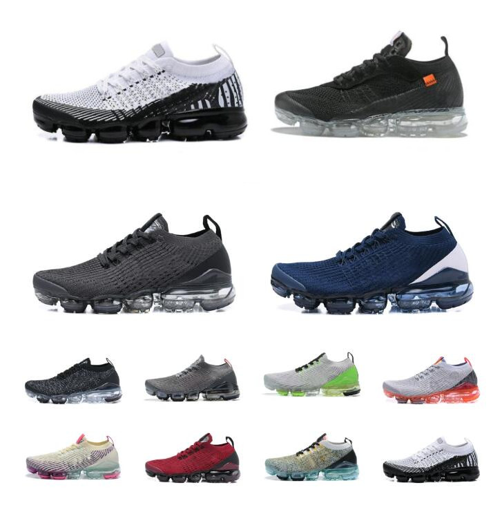 

2019 Vapores MAX Running Sports Shoes Air Fly Knit 2.0 Volt 1.0 Mens Sneaker Safari CNY Red Orbit navy blue burst Women Breathable Shoe Designer Trainers Sneakers 36-45