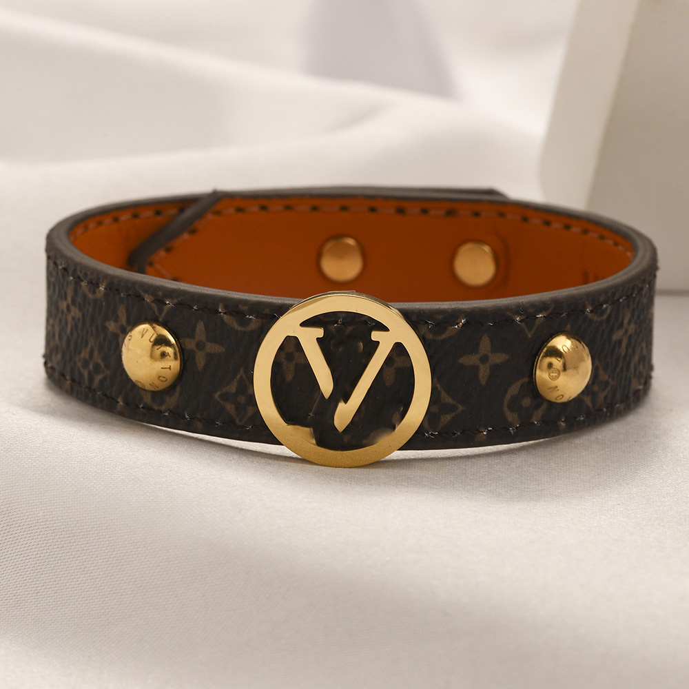 

Fashion Designer Brand V Bacelets Bangle Women Luxury Designer Jewelry 18K Gold Plated Stainless Steel Wedding Lovers Gift Bangles ZG2285