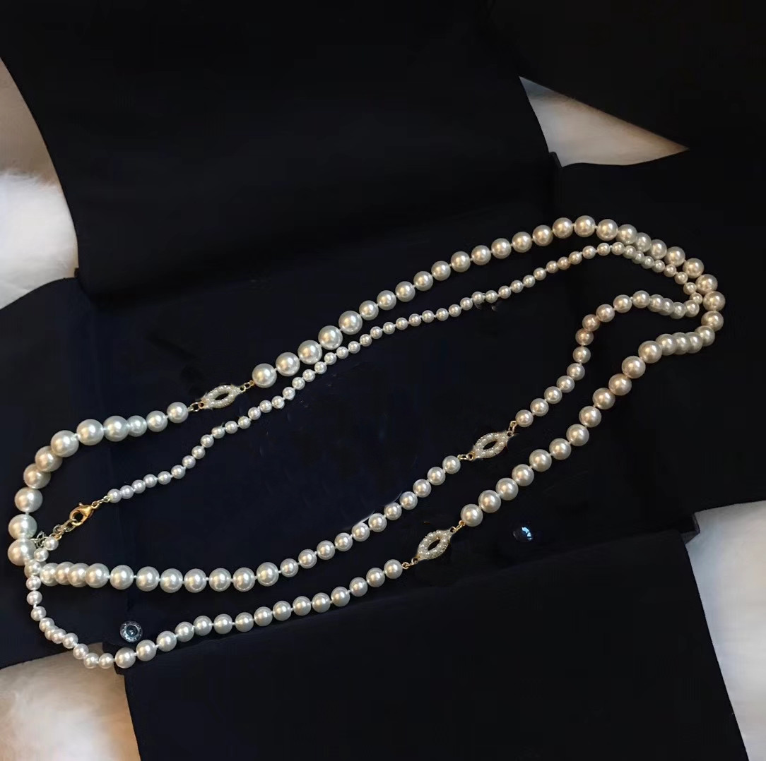 

Fashion Pearl Chain Choker Necklace for Lovers Fashion Designer Bracelet Necklace Chains Trend Jewelry Supply