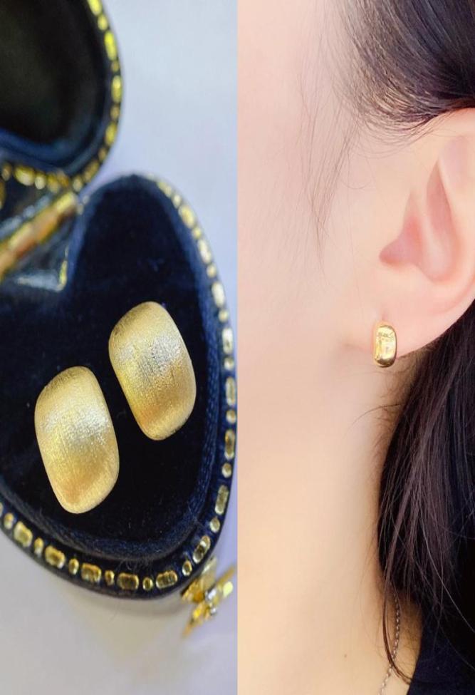 

18K Gold Earring for Women Real Gold Jewelry Anillos De Bizuteria Anillos Mujer Gemstone Earrings Box Engagement Femme Earring 2204183593