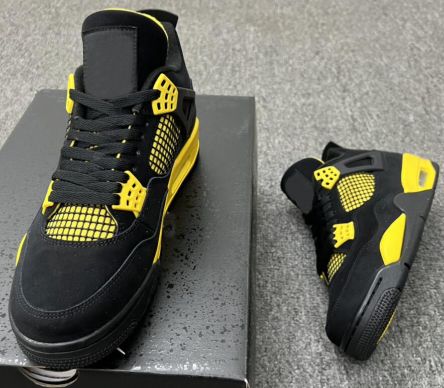 

Shoes Climbing High 4 Thunder 4s Black/tour Yellow Outdoor Sneakers Sports Original Dh6927-017 Size Eur 36-47