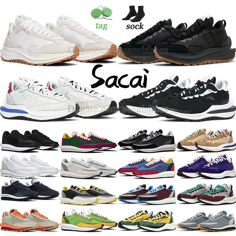 

sakai waffle ldwaffle running shoes 2023 designer mens womens new black and white gum nylon pine green fragment vapour ld ldv waffles outdoor walking sneaker trainer, P09 36-45 tour yellow