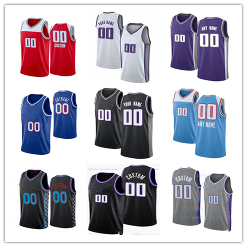 

Custom Jersey Men Women Youth Sacramento Malik Monk De'Aaron Fox Kings Domantas Sabonis Harrison Barnes Kevin Huerter Keegan Murray Basketball Jerseys, Color