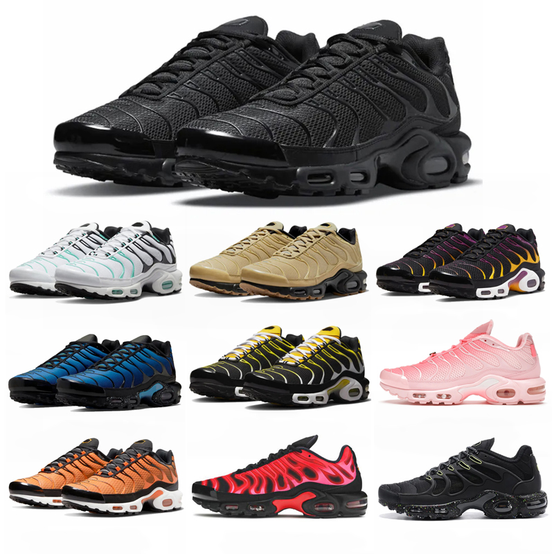 

Tn Plus Sports Terrascape Tns Berlin Running Shoes Mens Women triple black white tns atlanta unity Metallic Silver trainers sneakers chaussure Big Size 12, 11