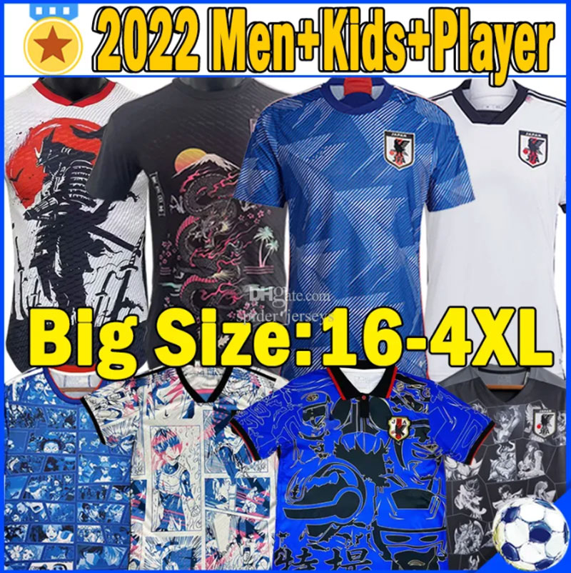 

Japan Soccer Jerseys t shirt Cartoon ISAGI ATOM TSUBASA MINAMINO ASANO DOAN KUBO ITO WOMEN KIDS KIT 2023 Japanese Special uniform 22 23 Football Shirt Fan, Purple