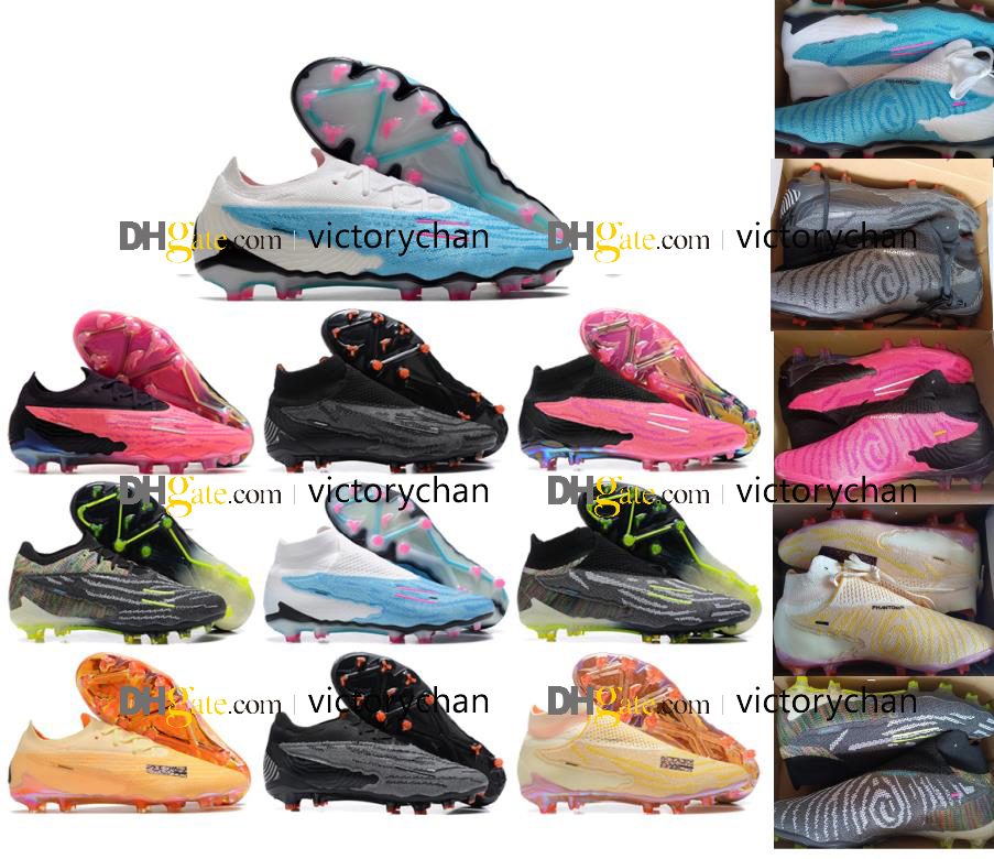 

Gift Bag Quality Soccer Football Boots Phantom GX Elite FG Ghost Knit Shoes For Mens High and Low Ankle Soft Leather Trainers Soccer Cleats Size US 6.5-12, High 4