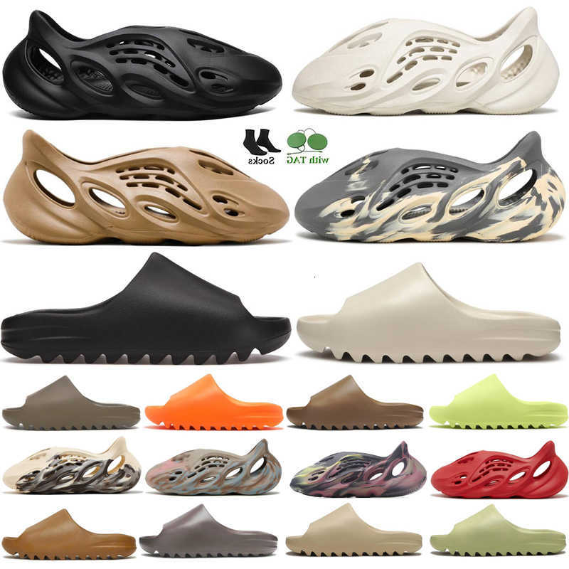 

with box designer slippers slide foam runner runr Resin Clog slides woman women men for slider sliede sliders slipper sandal sandales sandel, #12