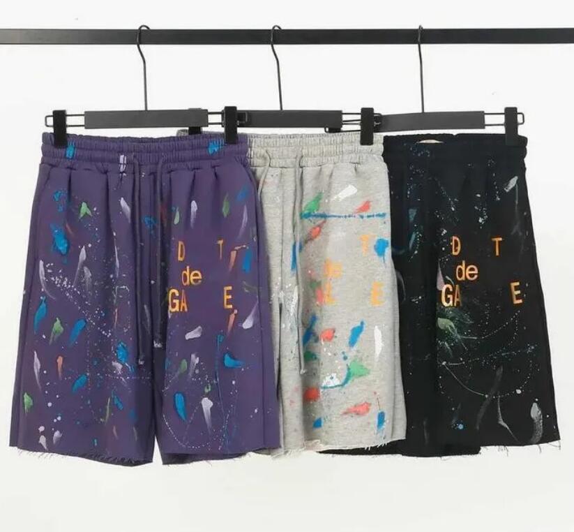 

Mens Shorts Designer Galleryse Short Depts Shorts Spray Paint Shorts Pants Womens Sports Sweatpants Summer Gym Fitness Short Pants Loose Oversize Style Trousers, Cu11