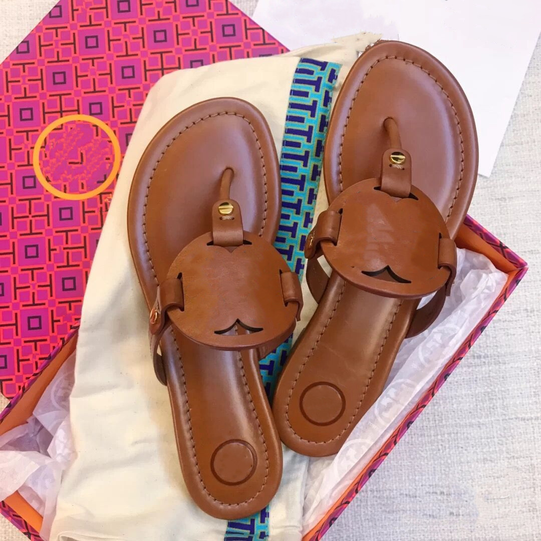 

Flip Flops for Women Slippers Loafer Hollow Flower Flat Sandals Genuine Leather Beach Sneakers 2023 Summer Casual Slipper Shoes with Dust Bag 35-43, Black