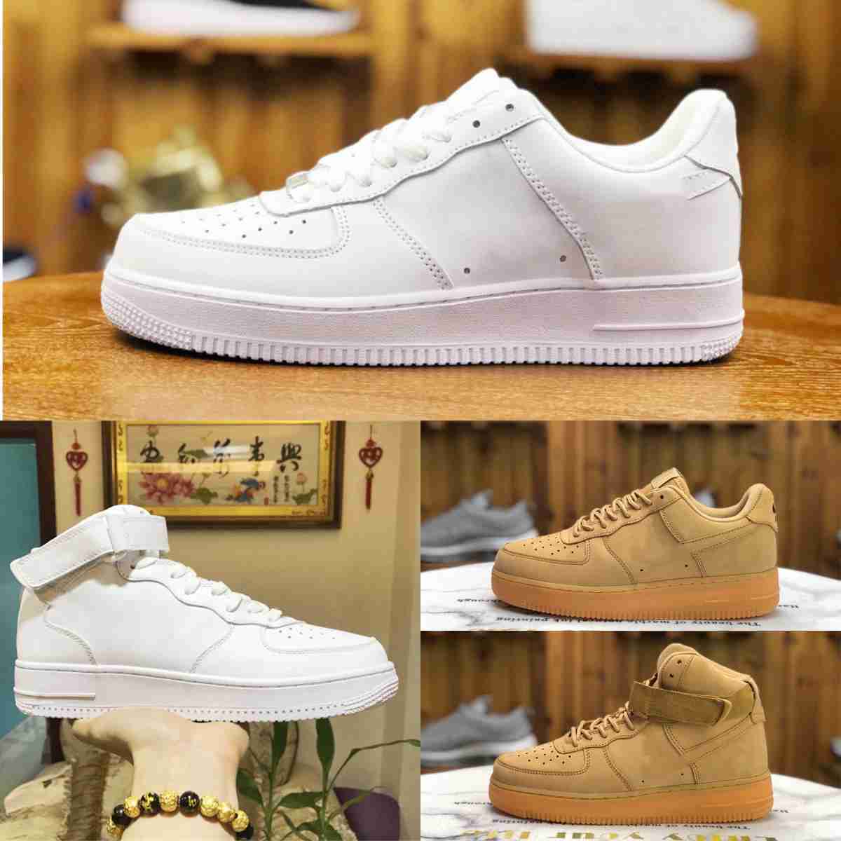 

AirforCes 1 Classic Running Shoes One Skateboarding Retro Triple White Black Wheat Airs High Low Cut Trainers ForCes 1s 07 Original Skate Sports Outdoor Sneakers, Please contact us