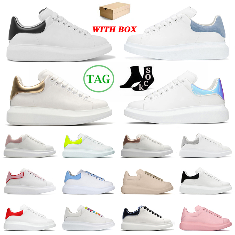 

With Box Designer Oversized Running Shoes Men Women Sneakers Espadrilles Loafers Leather alexander Platform Lace Up mcqueen sneaker Trainers Size 36-45