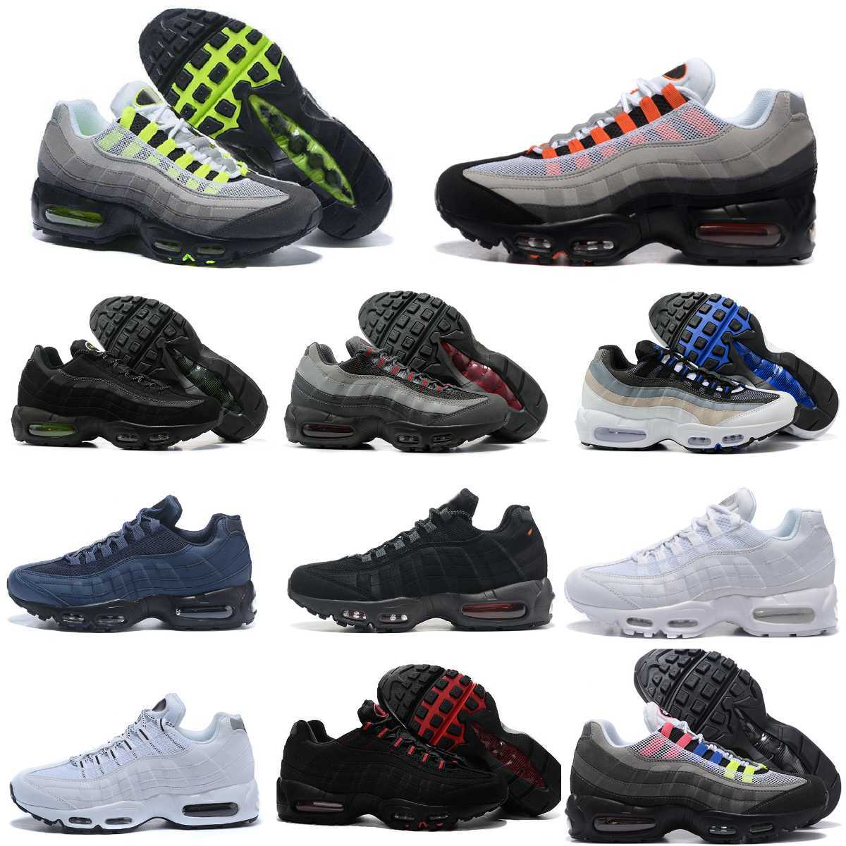 

Trainers Neon 95 Mens Sports Casual Shoes Airmaxs 95s Classic OG Triple Black White Solar Red Blue Club Cork Greedy Dark Smoke Grey 25th Anniversary Brand Sneakers, Please contact us