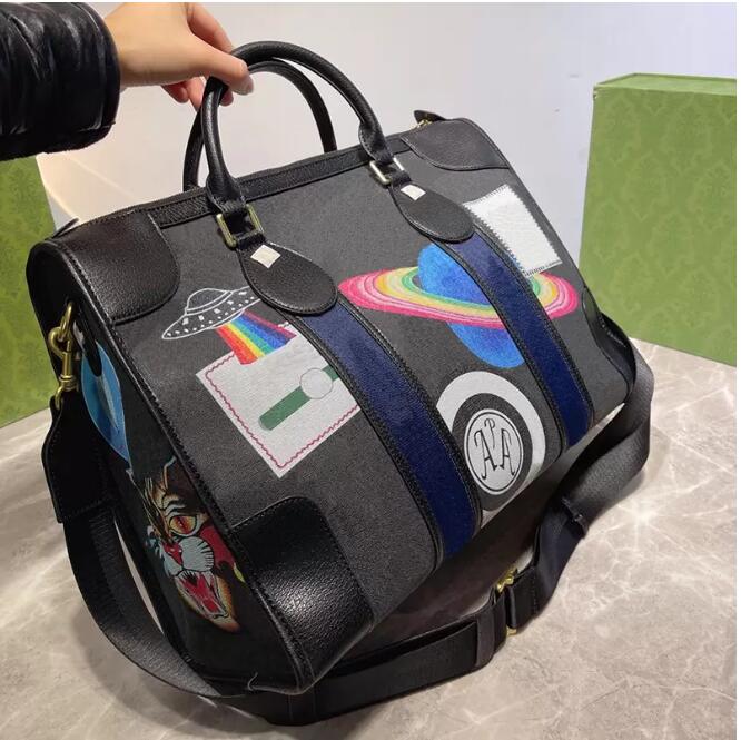 

Designer 2022 Briefcases Fashion Unisex Handbags Men's Travel Bags Woman Messenger Bag, Black