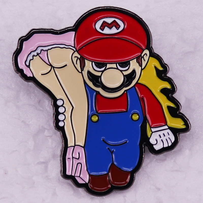 

game sexy girl brooch Cute Anime Movies Games Hard Enamel Pins Collect Metal Cartoon Brooch Backpack Hat Bag Collar Lapel Badges, As picture