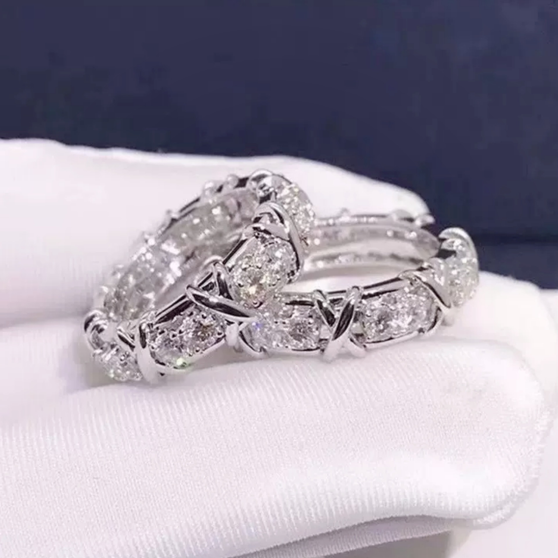 

Handmade 10K Gold 4mm Lab Moissanite Ring 925 sterling silver Jewelry Engagement Wedding band Rings for Women Party accessory Gift