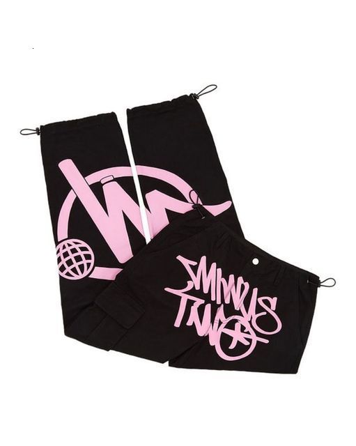 

Men's Pants Y2k Cargo Corteiz Harajuku Hip Hop Print Multi Pocket Overalls Men Punk Rock Wide Leg Streetwearksym, 11