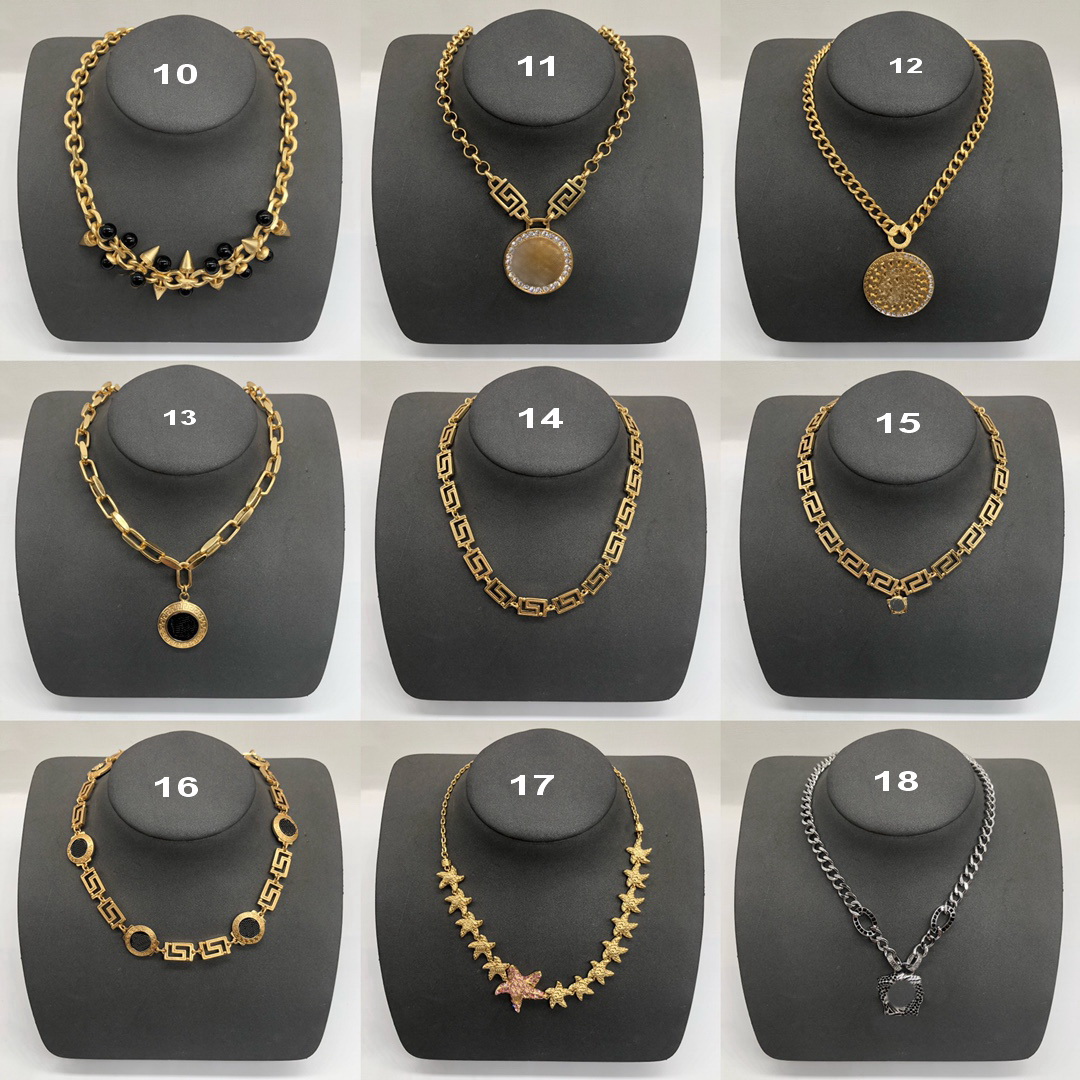 Hiphop Rock Punk Jewelry Thick Chain Necklaces Greece Meander Pattern Men Choker Necklace Banshee Medusa Portrait Designer Jewelry Women Accessor-image-918335189