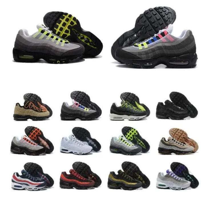 

Cushions 95s Men Running Shoes 95 Iron Grey Champagne Triple White Black Neon Women Dark Army Pure Platinum Rise Unity airmaxs Sports Sneakers Trainers