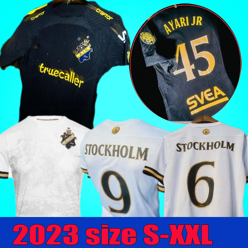 

23 24 132-year history AIK Solna soccer jerseys TIHI 2023 2024 home FISCHER HUSSEIN OTIENO GUIDETTI HALITI STOCKHOLM 132TH special limited-edition KIT football shirt, 23-24 home