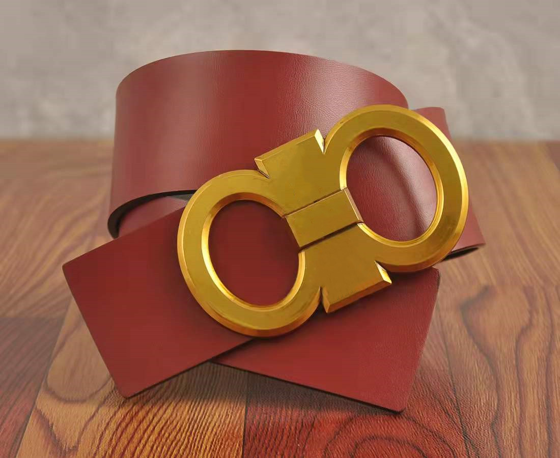 

Designer Luxury Fashion lady Belt Business Smooth Buckle Belts Woman buckle dress belt Width 7cm With Box, Box bag card