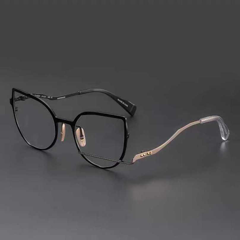 

2023 Fashion Designer New Sunglasses Maruyama eyeglass handmade personalized metal butterfly can be matched myopia glasses with large frame to show small face