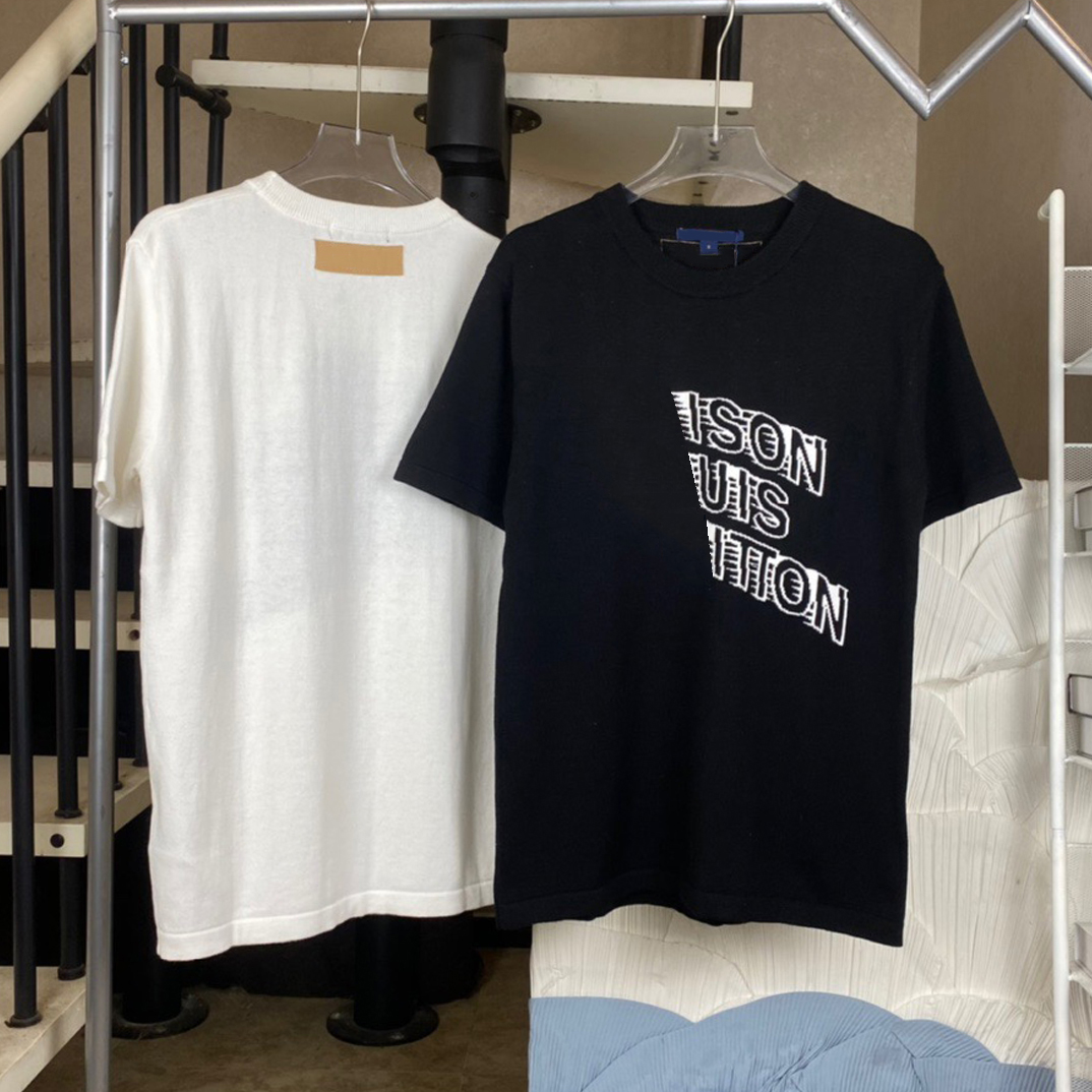 

luxurious knitwear Mens fashion t shirt Designers Men Clothing black white tees Short Sleeve women's casual Hip Hop Streetwear Loose fitting tshirts