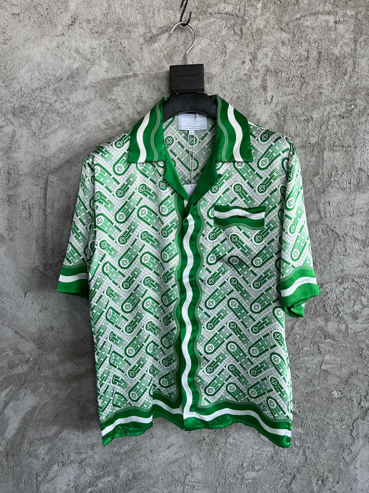 

2023 earlier summe 100% pure silk man and women t-shirt euro size  xl, Green top