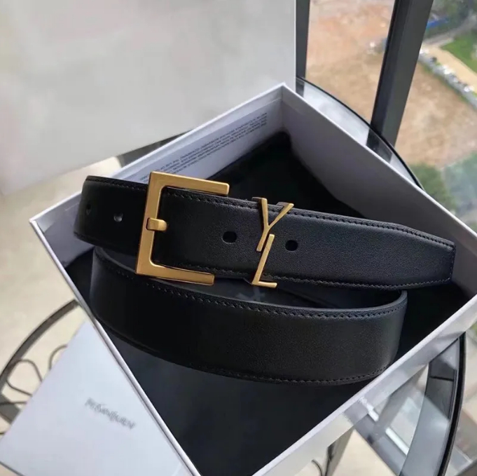 

Designer Belts Women's Leather 3cm Wide High Quality Men's Designer Belts Brass Buckle Women's Belt