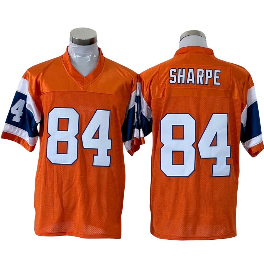 

Throwback Football Jerseys 7 Elway 27 ATWATER 30 DAVIS 49 d.smith 77 MECKLENBURG 84 SHARPE sportswear cool base custom, Mens