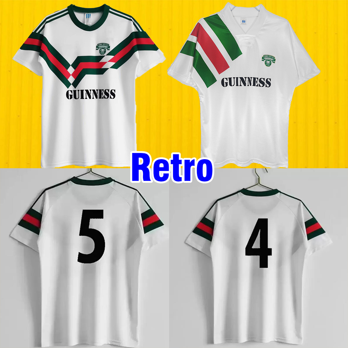 

1988 1989 Ireland CORK CITY Retro Soccer Jerseys Vintage Football Shirts 92 93 Classic Maillot de foot home white Camisetas de Futbol Short Sleeve Uniforms 463475, 88-89 home