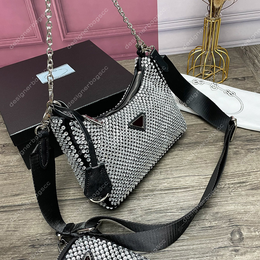 

Luxury Handbag Shoulder Bag cleo hobo designer tote high quality crossbody bags diamond Pochette purse lady shopping underarm messenger wallet, #2 white