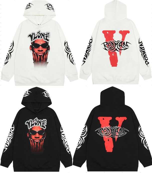 

VLONESE x RODMAN Rodman Co branded Glasses Human Figure Red Large V Hoodie Men's Sweater, Shipping fee