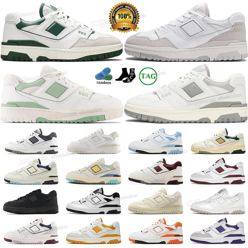 

casual shoes new balance 550 550s designer cream navy men women N550 Blue White Green White shadow sea salt varsity gold unc syracuse outdoor couples sports sneakers
