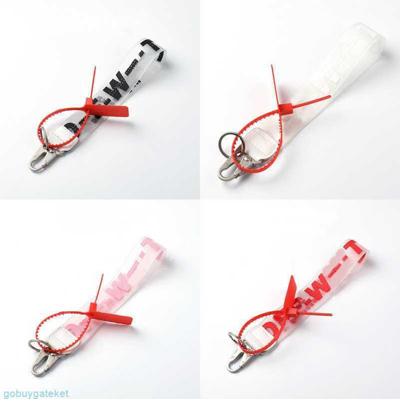 

Keychains Chain Offs Luxury Rings Clear Rubber Jelly Letter Print s Ring Fashion Men Women Canvas Chain Camera Pendant Beltq9vj98C5G