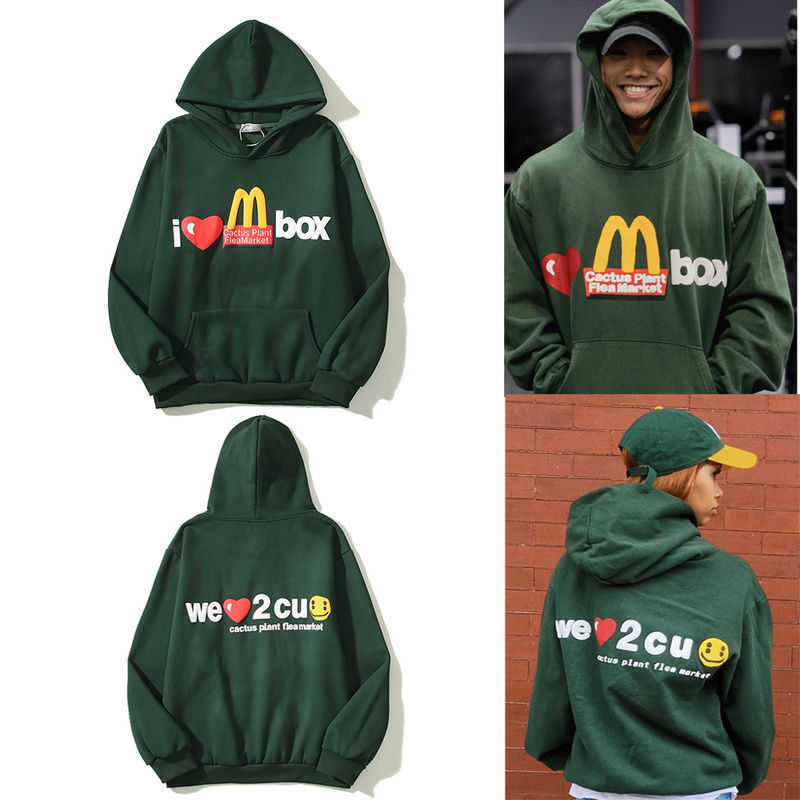 

2022 New American Style High Street Feidong Same Cpfm Co Branded Old  Foam Print Plush Hoodie, 2441 green