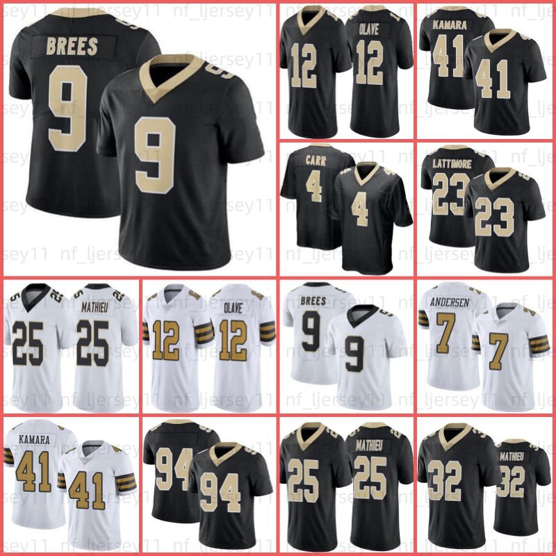 

Alvin Kamara Tyrann Mathieu Football Jersey Derek Carr Jarvis Landry Jameis Winston Chauncey Marshon Lattimore Drew Brees Chris Olave, Men jersey
